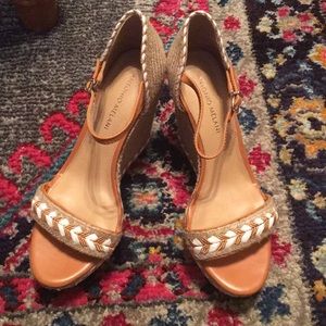 Antonio Melani Straw Wedge Sandal